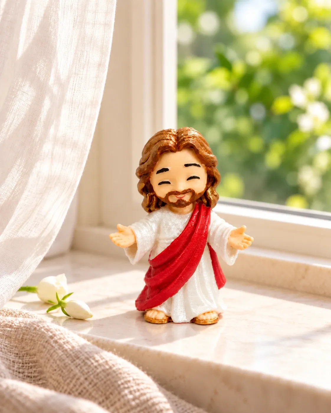 Baby Jesus Blessing Figurine